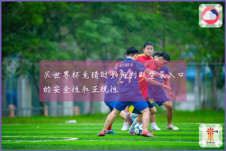 买世界杯竞猜时如何判断登录入口的安全性和正规性